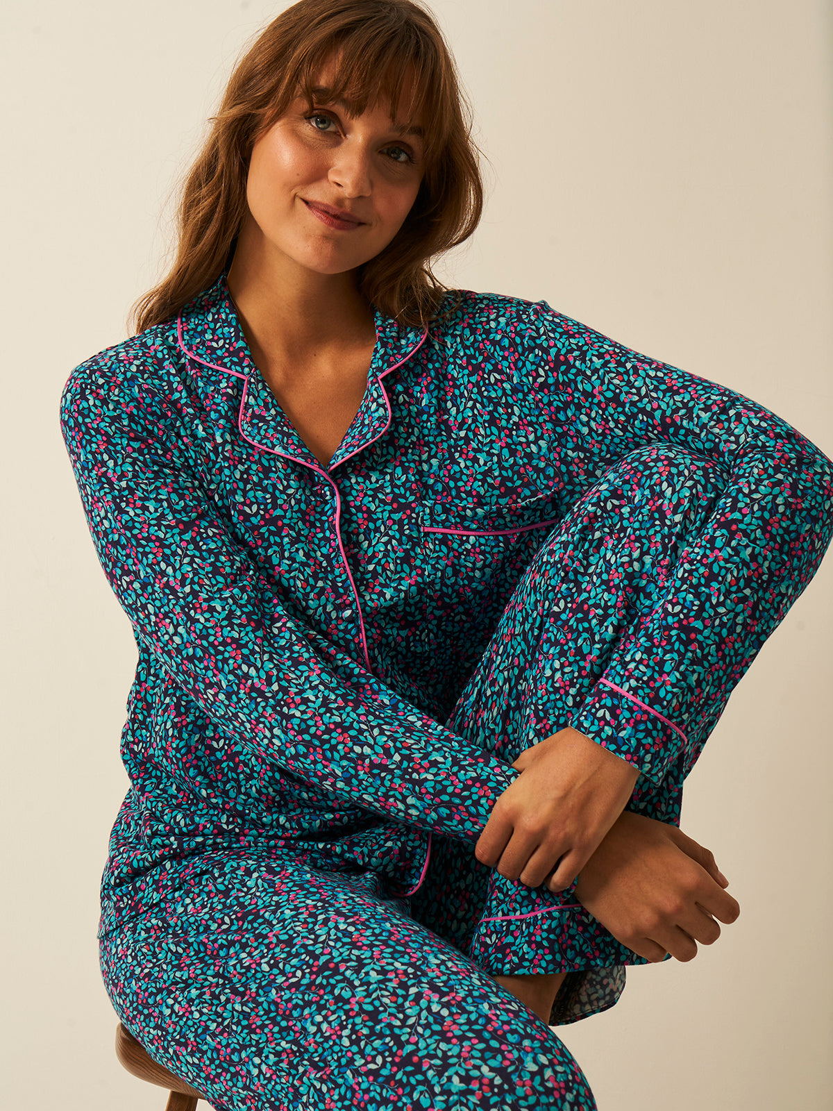 Long Pyjama Set - Winter Berry