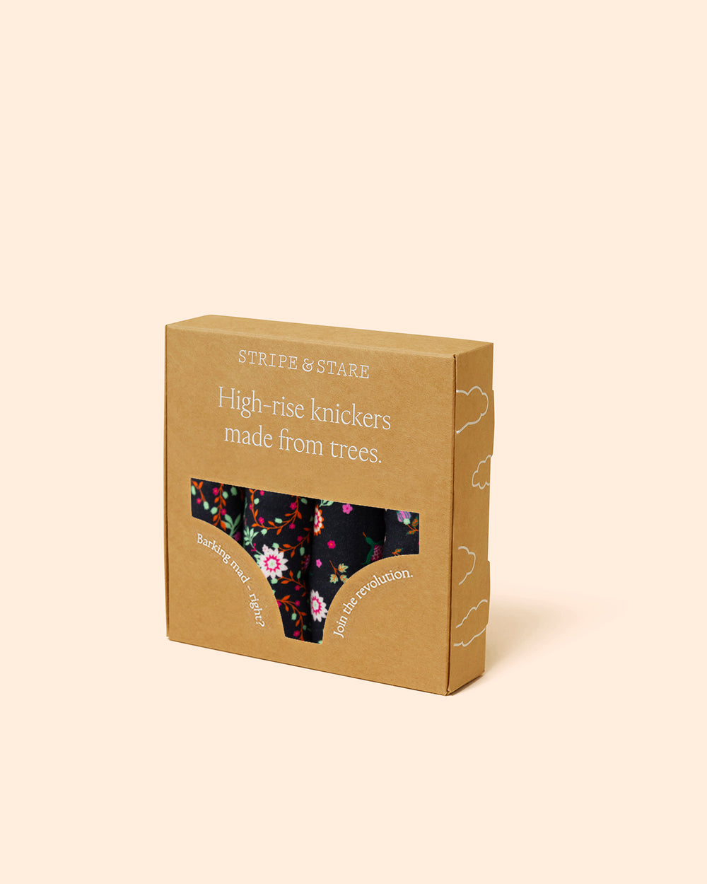 High Rise Knicker Four Pack - Winter Garden Stripe & Stare