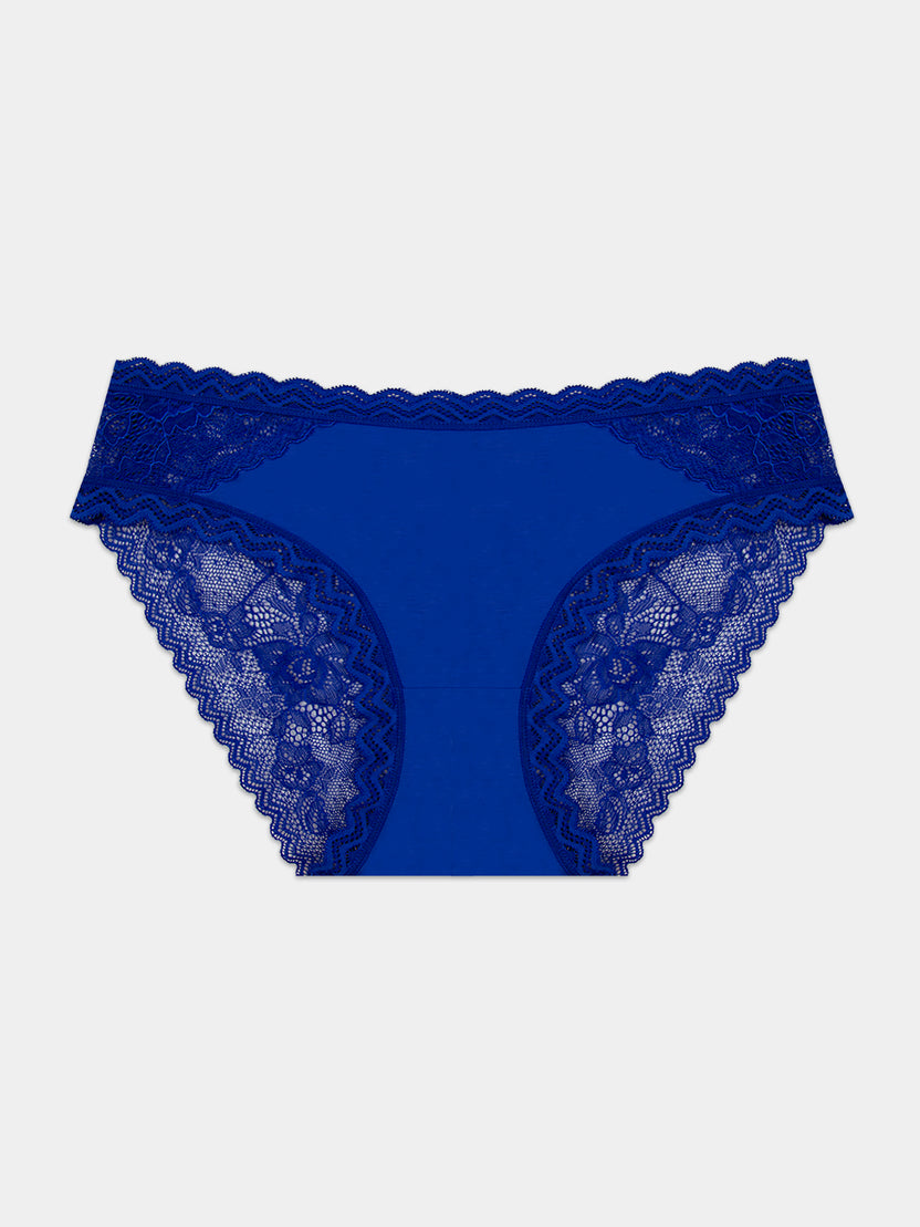 Eco Lace Original Knicker - Yves Blue | Sustainable TENCEL™ – Stripe ...