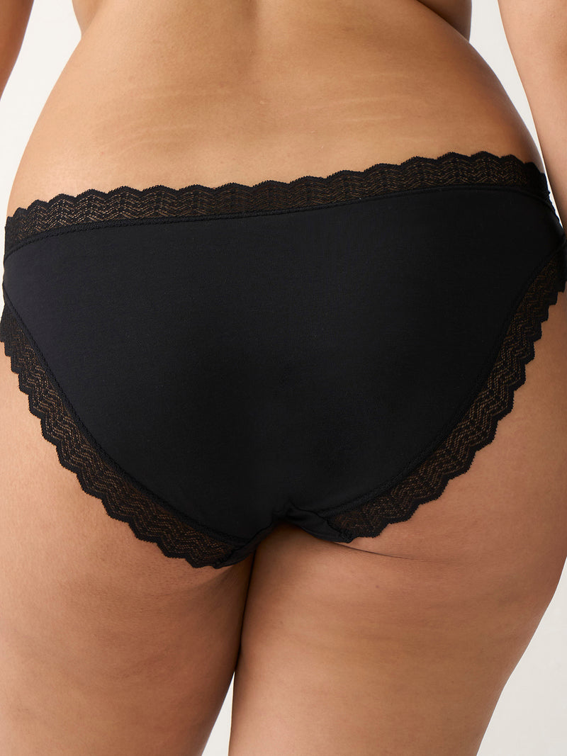 ZigZag Lace Original Knicker - Black