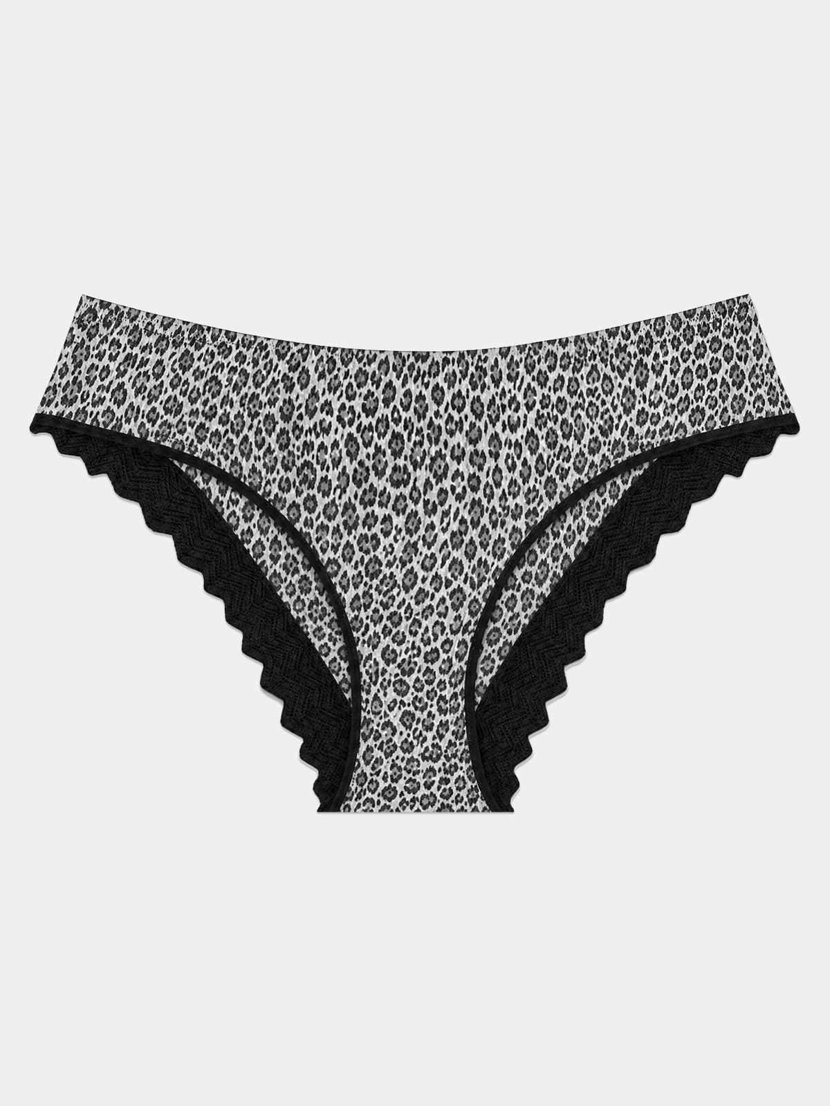 ZigZag Lace Brazilian Knicker - Leopard