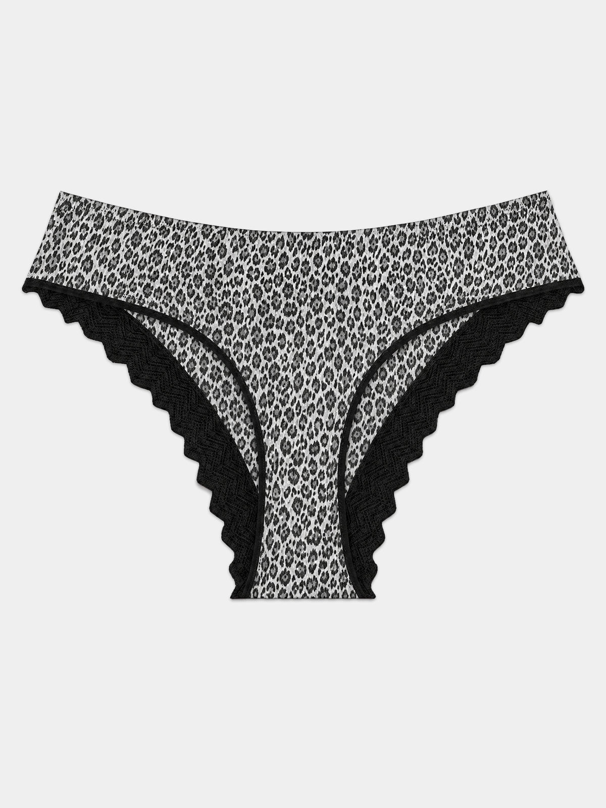 ZigZag Lace Brazilian Knicker - Leopard