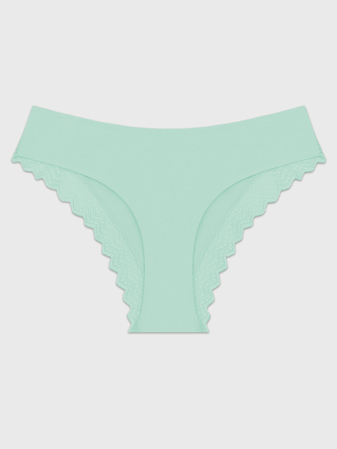 ZigZag Lace Brazilian Knicker - Spearmint