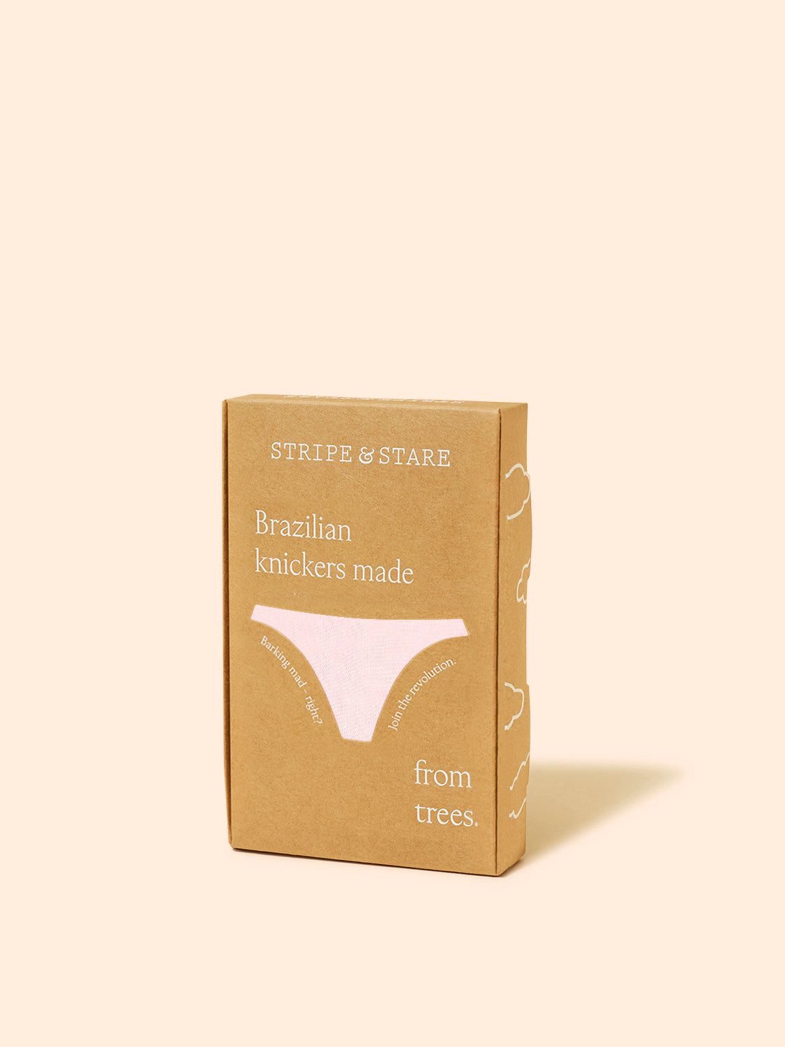 ZigZag Lace Brazilian Knicker - Pink-a-Boo