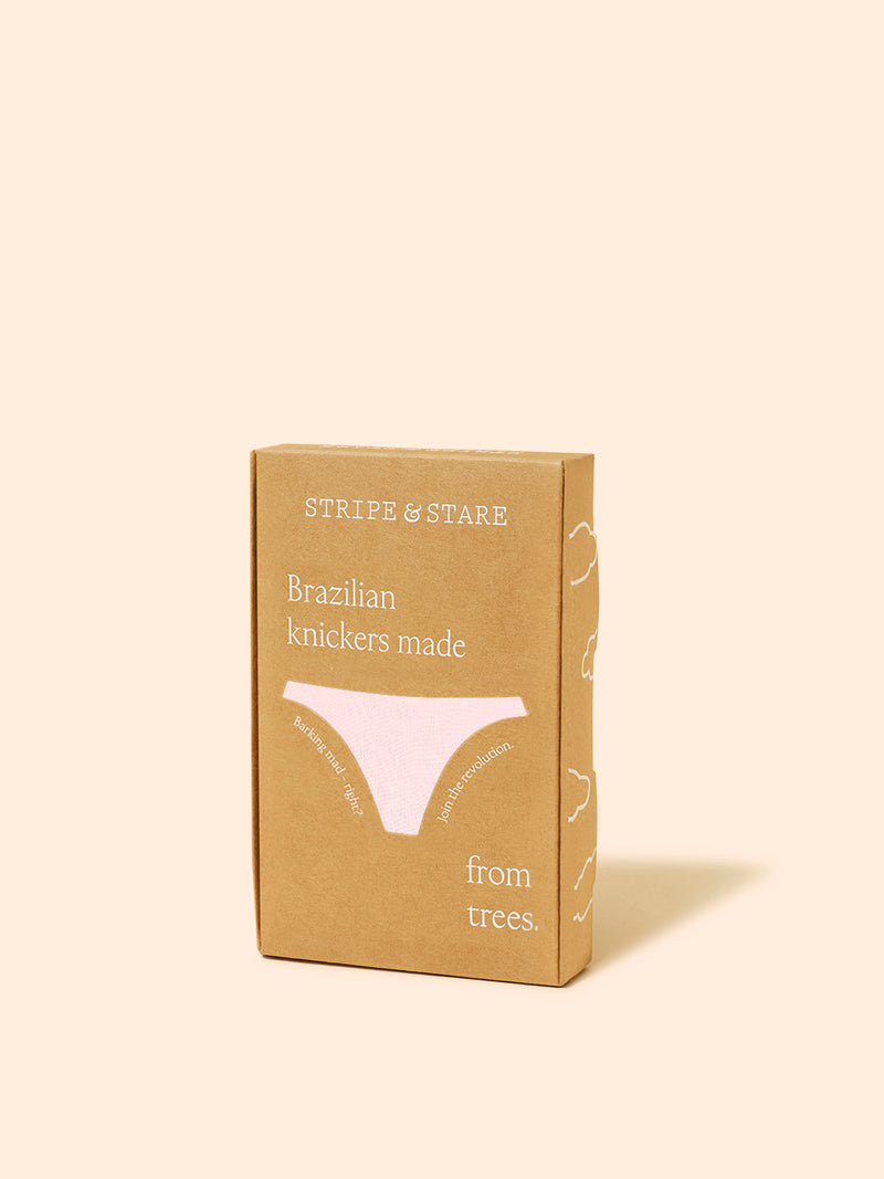 ZigZag Lace Brazilian Knicker - Pink-a-Boo