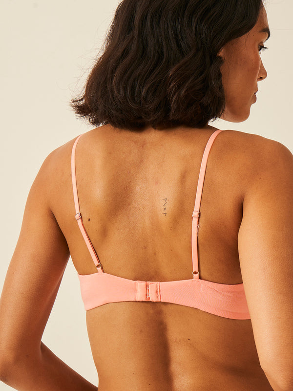 ZigZag Lace Demi Bra - Peach Pop Hop Lun Limited