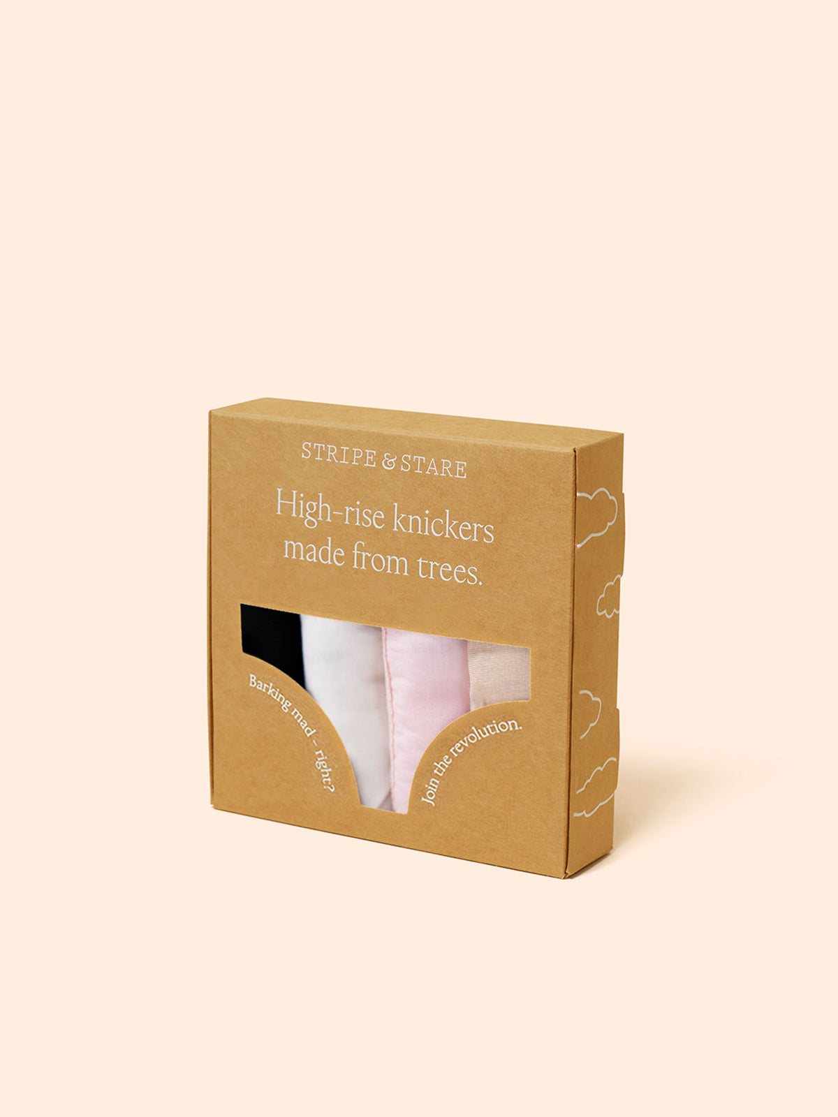 ZigZag Lace High Rise Knicker Four Pack - Sand Essentials