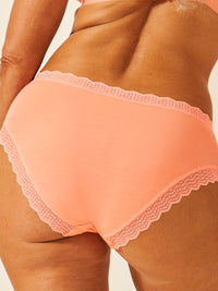 ZigZag Lace High Rise Knicker - Peach Pop Hop Lun Limited