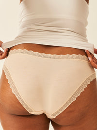 ZigZag Lace Original Knicker - Sand Hop Lun Limited