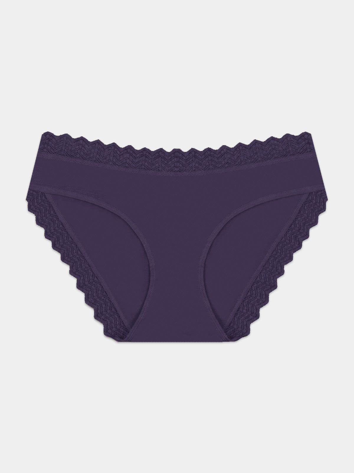 ZigZag Lace Original Knicker - Night Fog