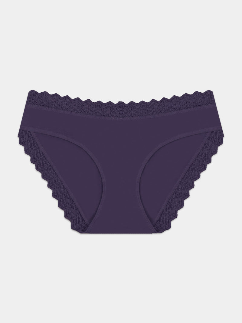 ZigZag Lace Original Knicker - Night Fog