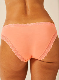 ZigZag Lace Original Knicker - Peach Pop Hop Lun Limited