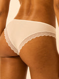 ZigZag Lace Brazilian Knicker - White