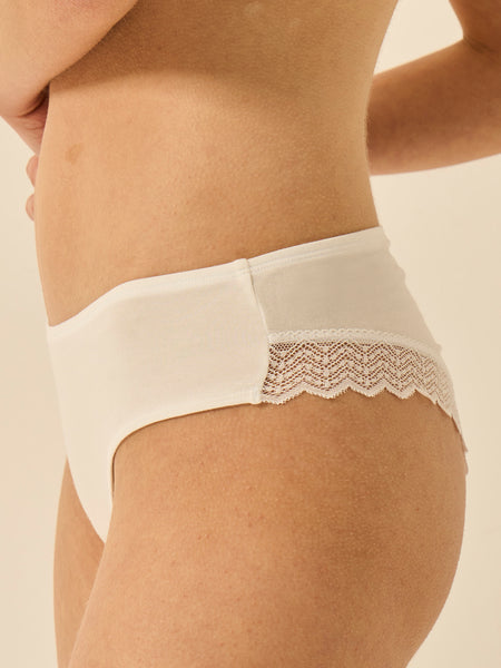 ZigZag Lace Brazilian Knicker Four Pack - Sand Essentials