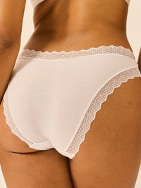 ZigZag Lace Original Knicker - White