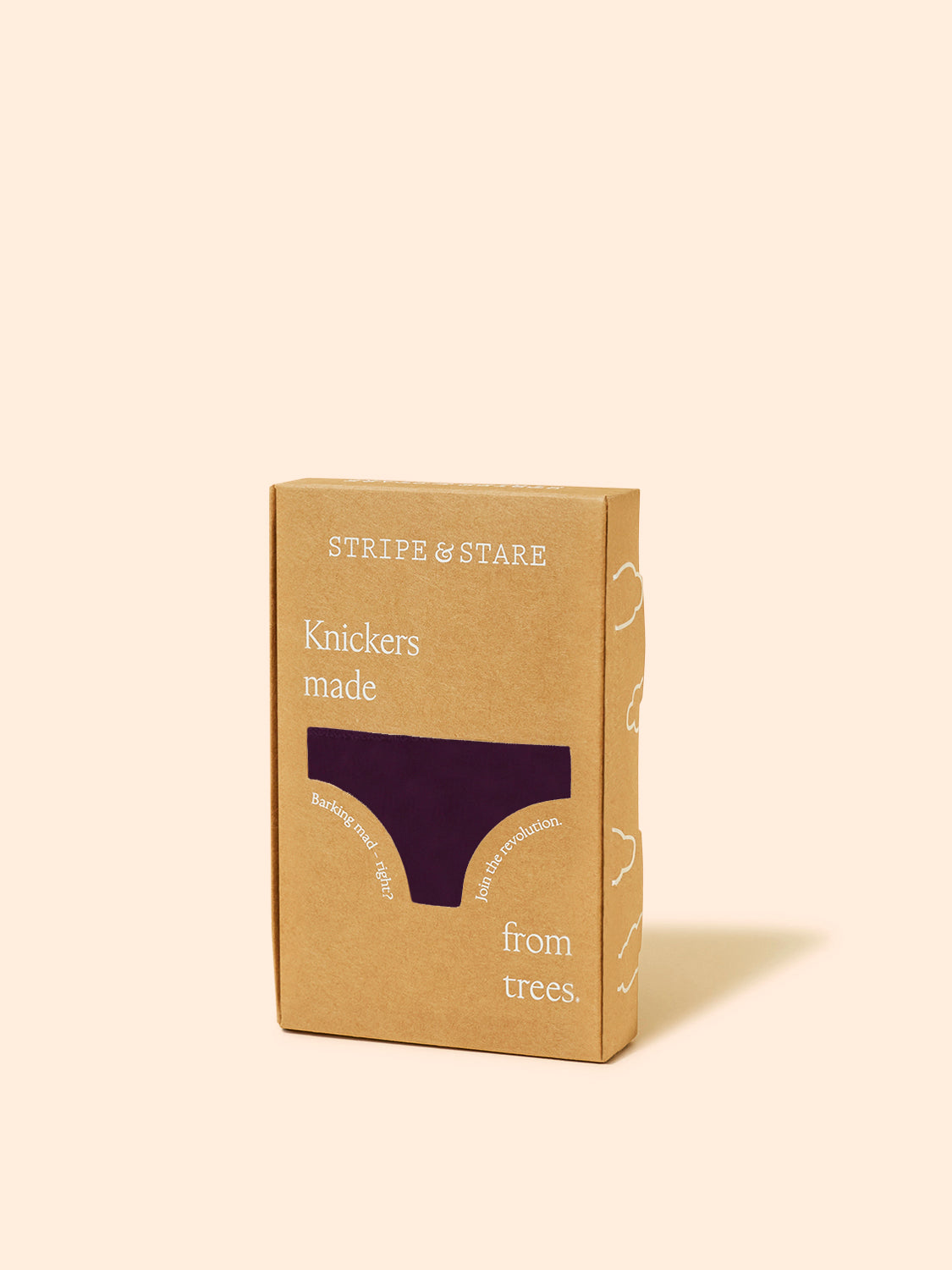 Mid Rise High Leg Knicker - Black Cherry & Pop Pink