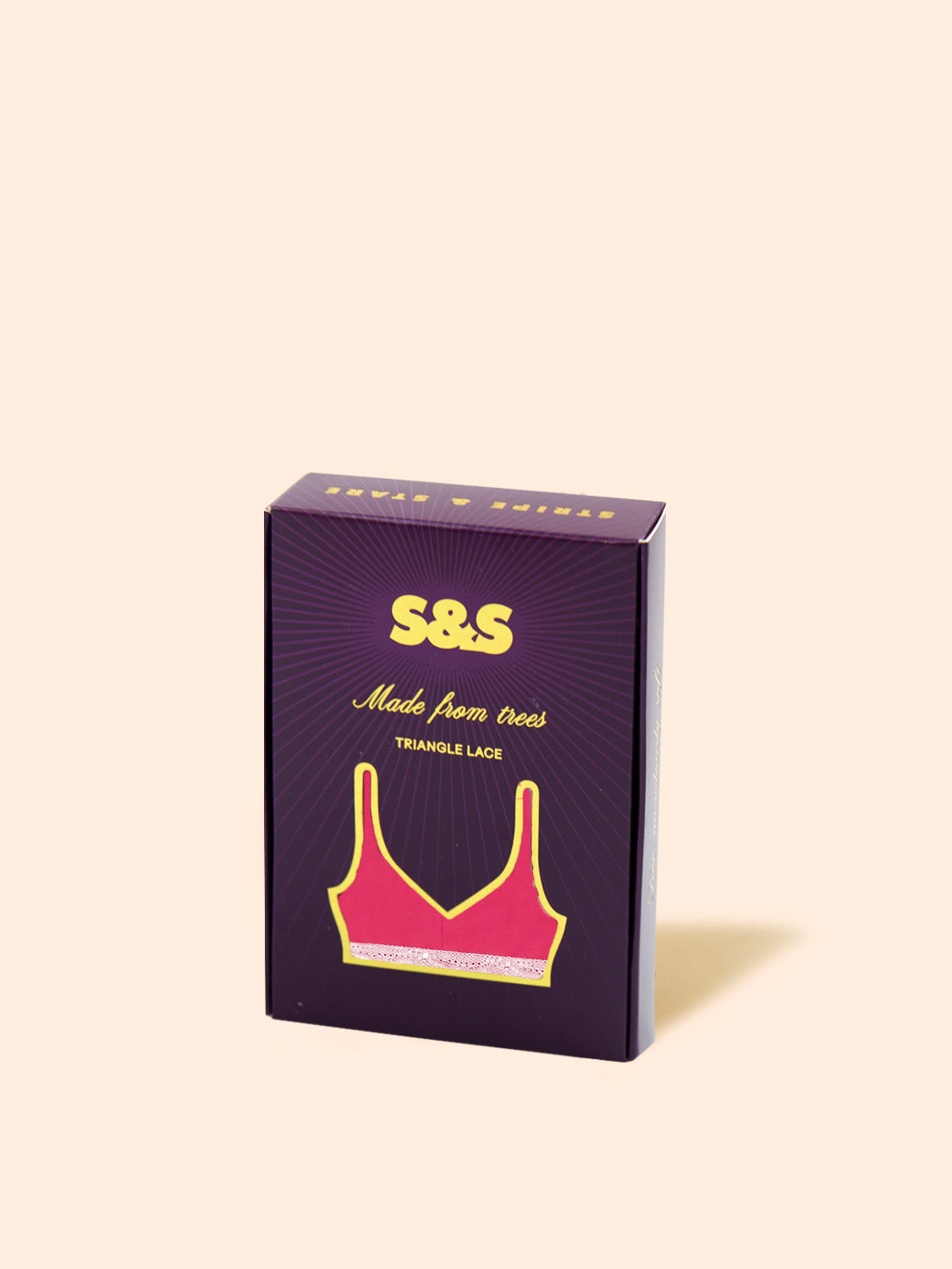 Triangle Lace Bra - Sugarplum Contrast