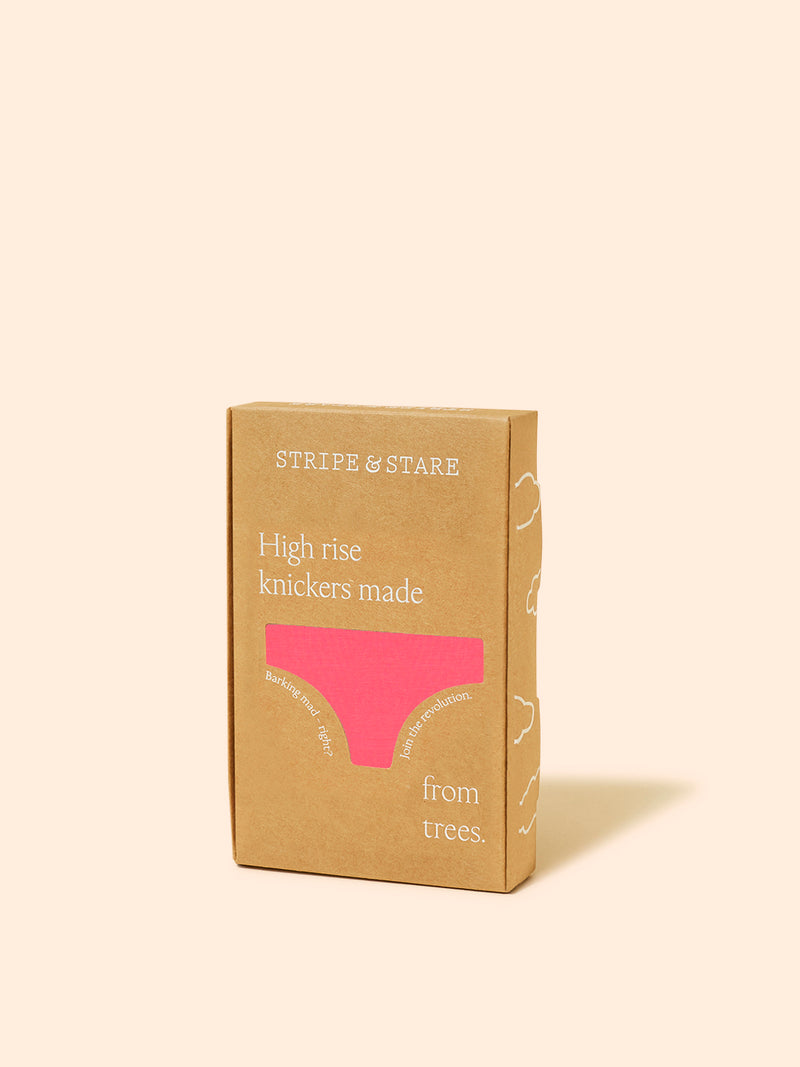 High Rise Knicker - Coral Paradise and Buttercream