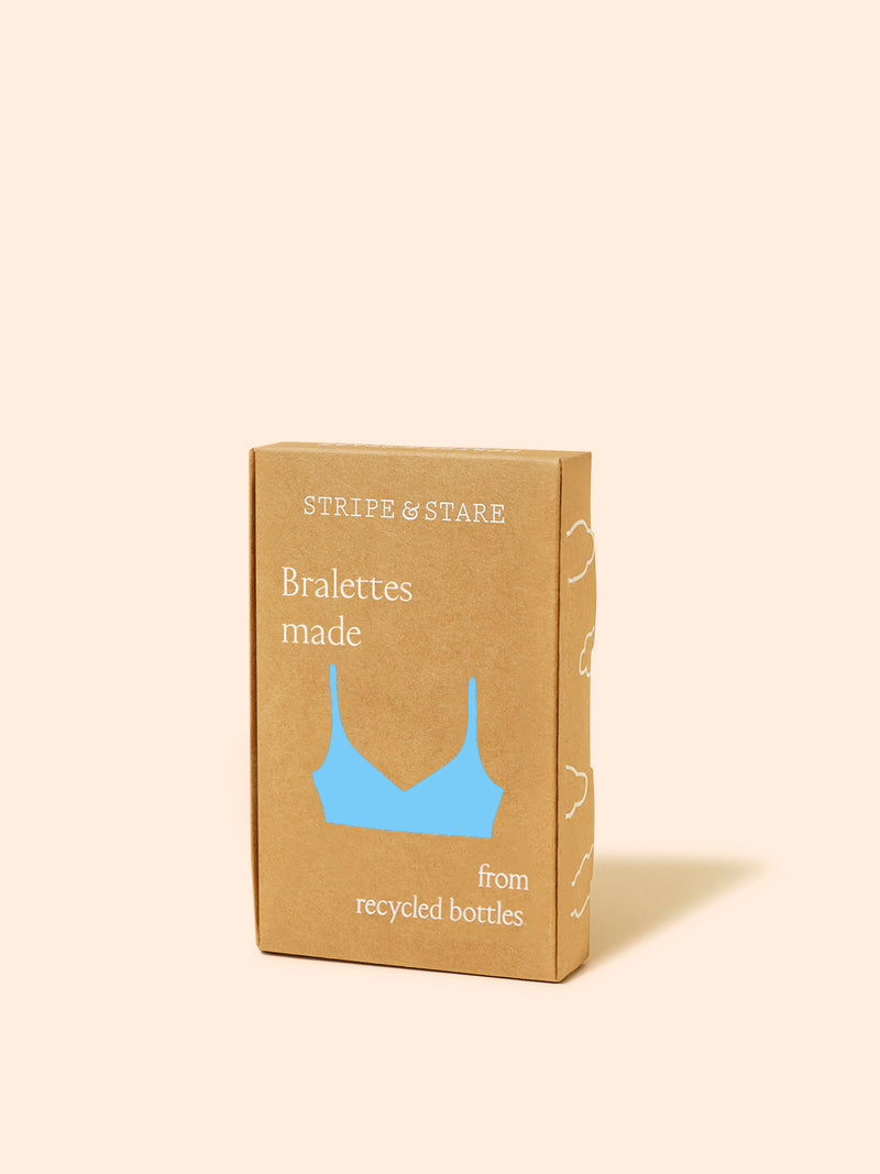 Eco Lace Triangle Bra - Cerulean