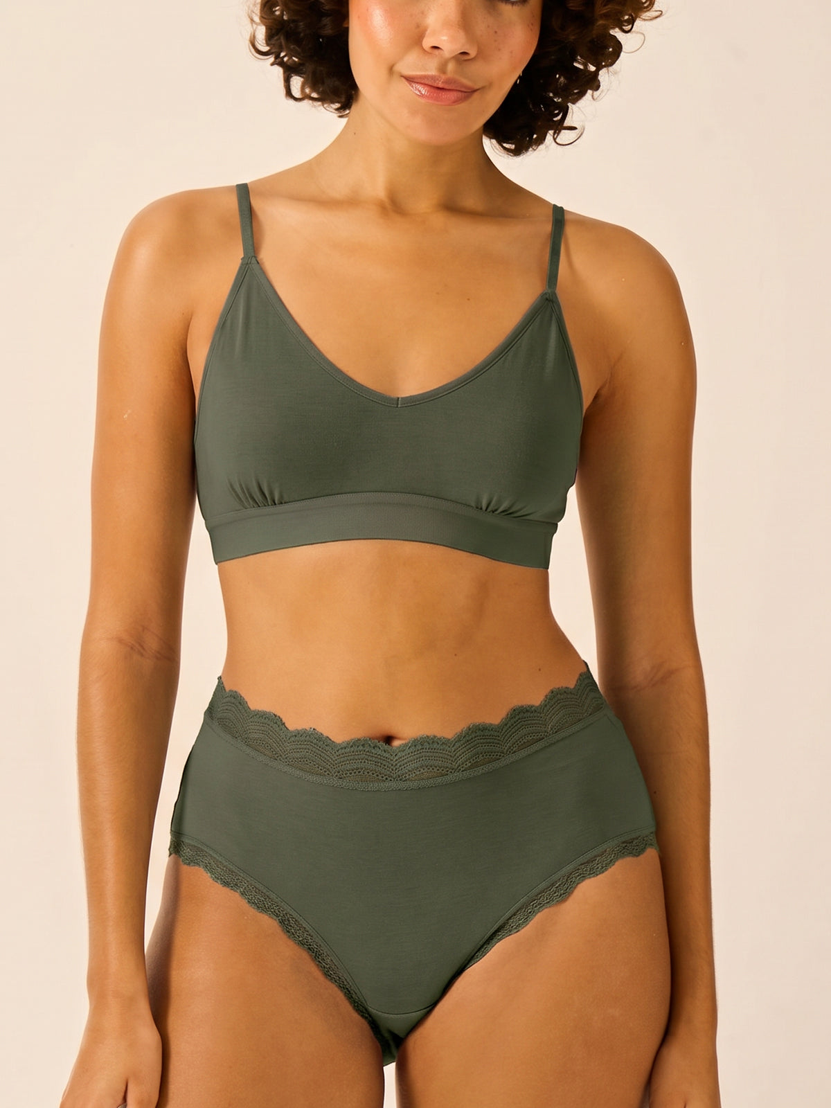 High Rise Knicker - Modern Khaki