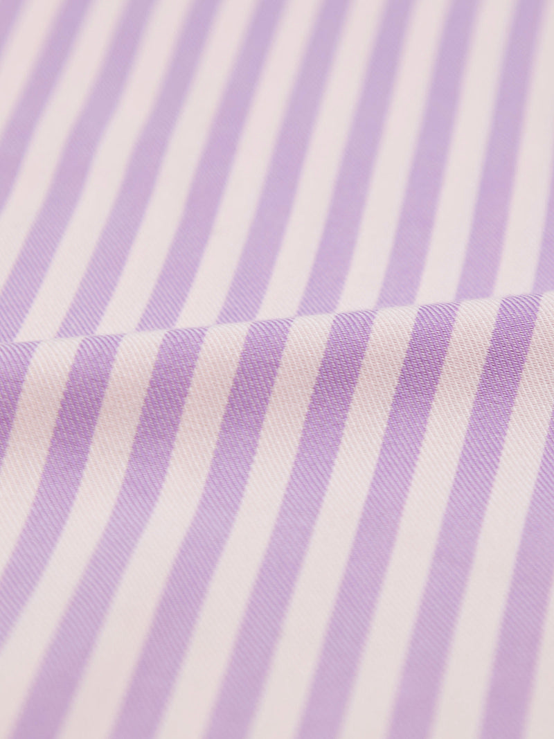 Soft Brushed Woven Pyjama Bottoms - Lavender Haze Stripe