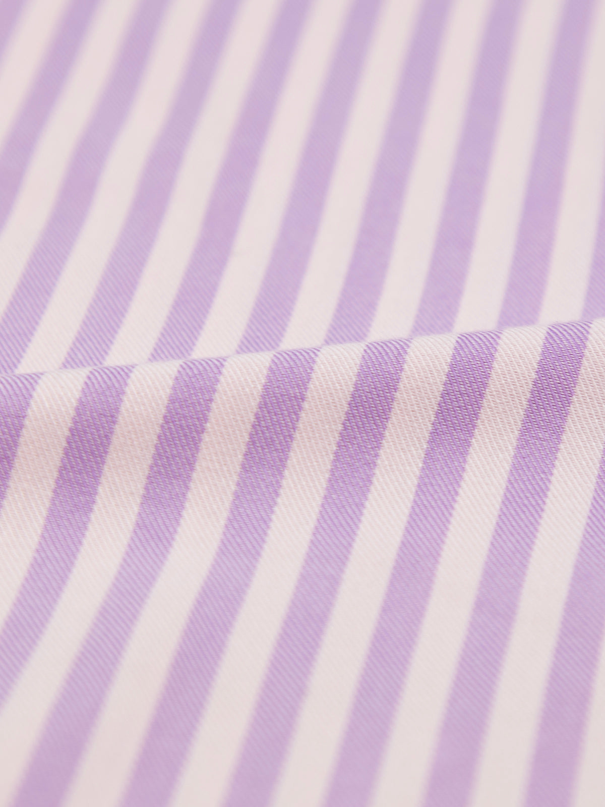 Soft Brushed Woven Pyjama Top -  Lavender Haze Stripe