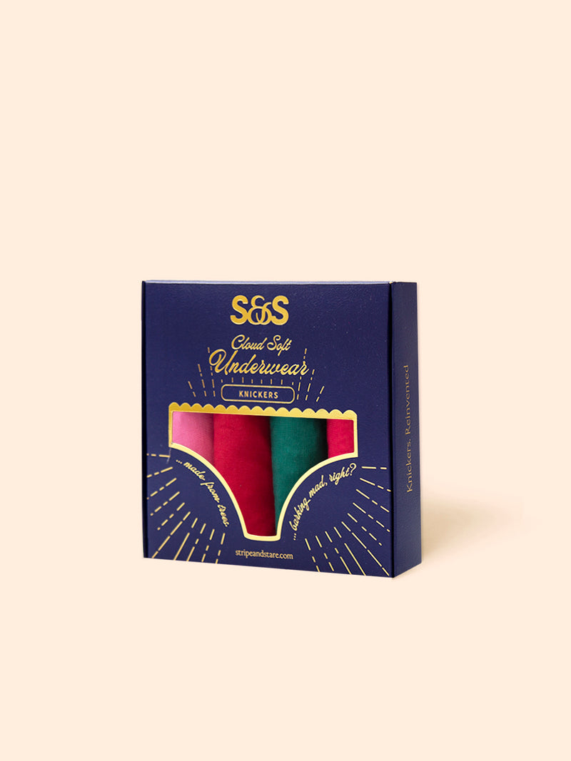 The Original Knicker Four Pack - Mistletoe Kisses Charming Garment Enterprises Co