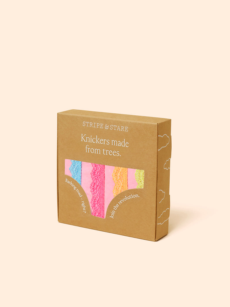 The Original Knicker Four Pack - Neon Kiss