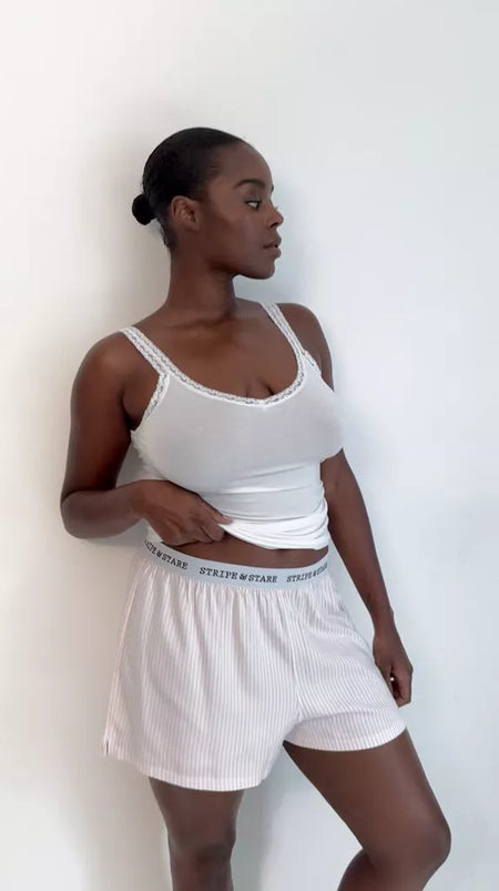 Lace Cami - White Charming Garment Enterprises Co