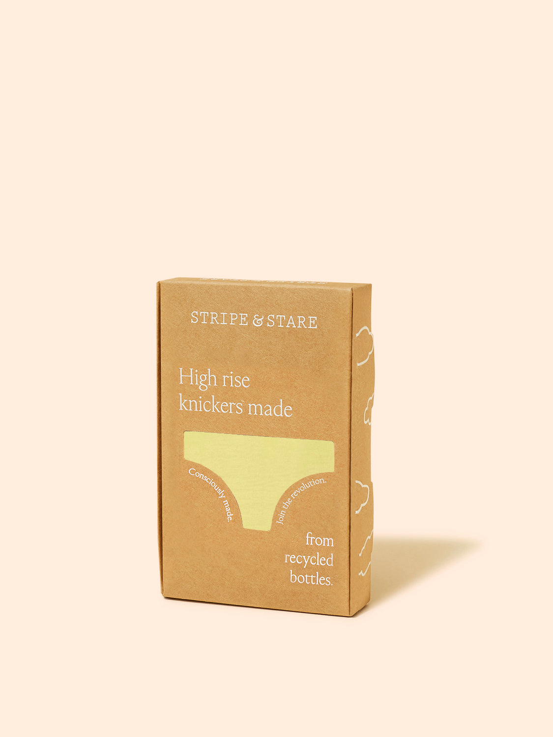 Eco Lace High Rise Knicker - Lemon Zest
