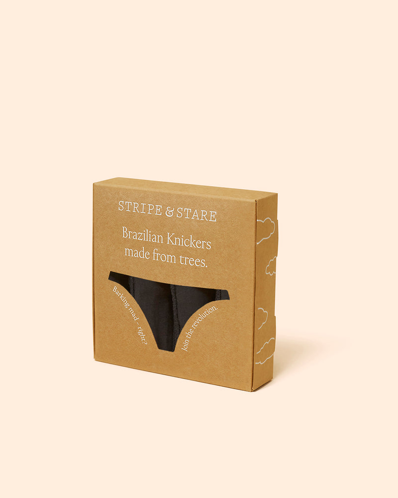 Brazilian Knicker Four Pack - Black Charming Garment Enterprises Co