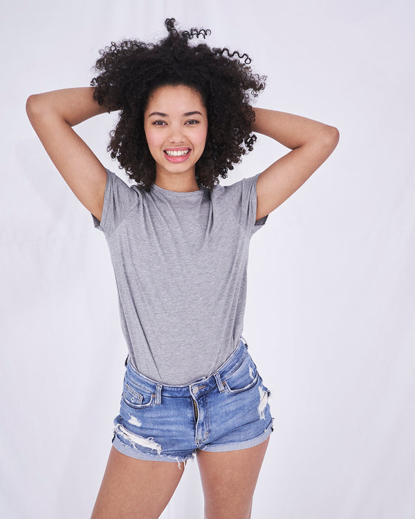 T-shirt - Grey Stripe & Stare