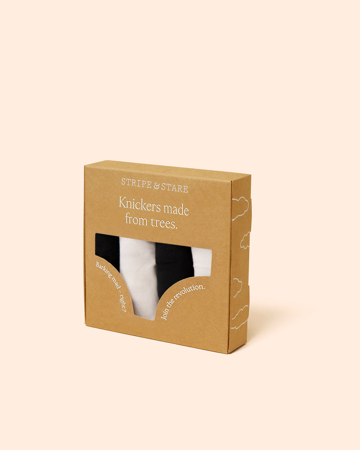 The Original Knicker Four Pack - Black and White