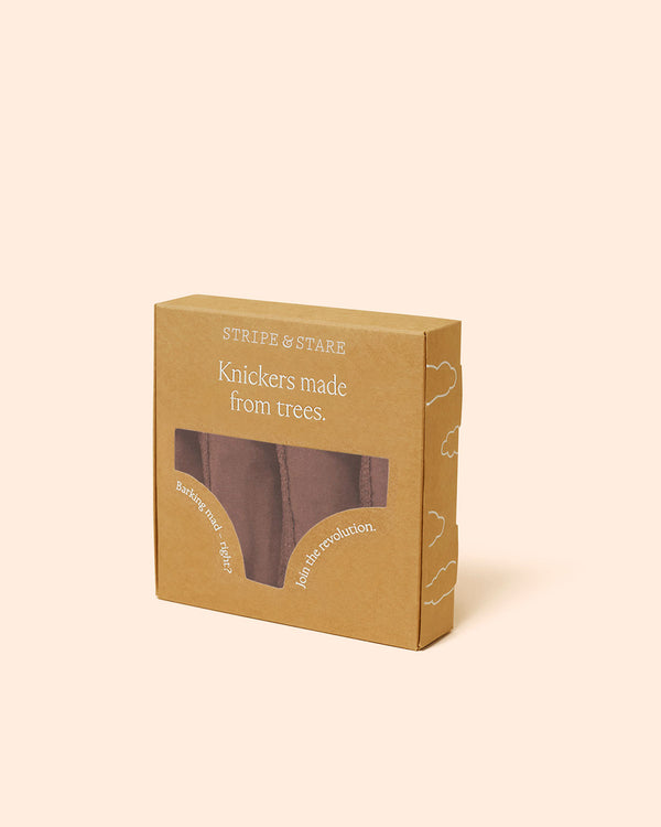 The Original Knicker Four Pack - Taupe Stripe & Stare®