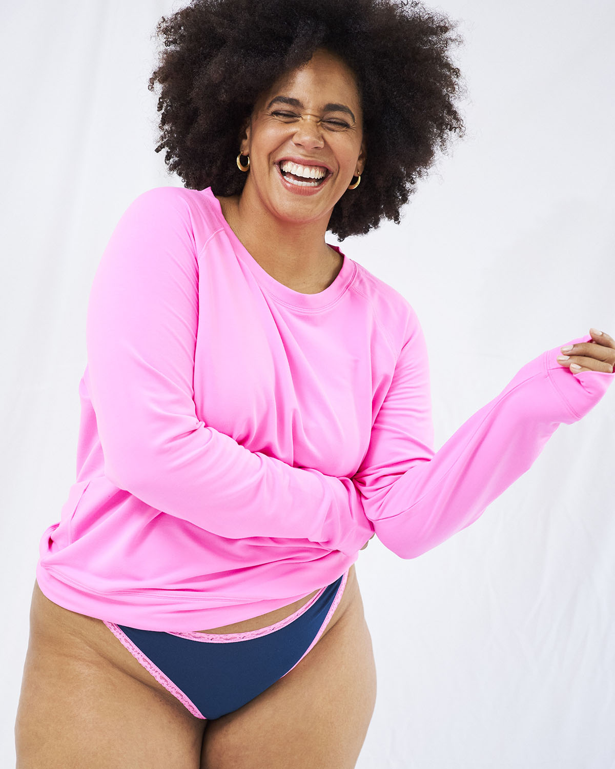 plus size neon pink shirt