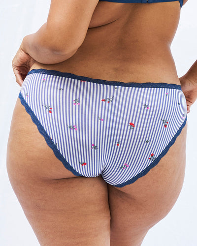 The Original Knicker - Navy Ditsy Stripe Stripe & Stare