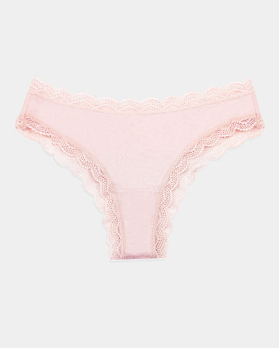 Brazilian Knicker - Pink Block  Sustainable Tencel Underwear – Stripe &  Stare