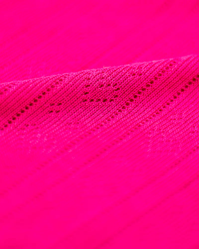 Pointelle Knit Cami & Long Pyjama Bottom Set – Raspberry Stripe & Stare®