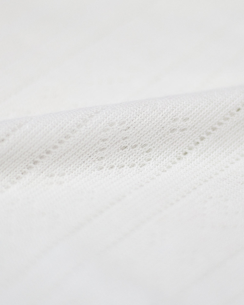 Pointelle Knit Long Pyjama Bottom - White Stripe & Stare®