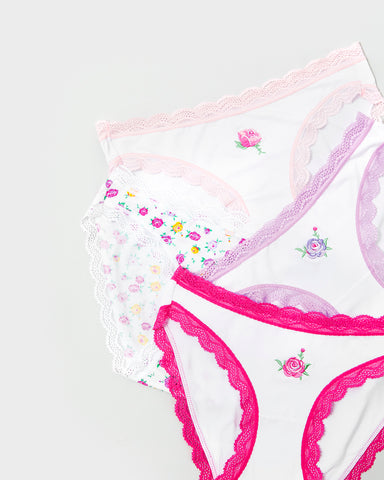 Stripe & Stare} Knicker Box :: Rose Carousel :: Pack of 4 – Ellington &  French