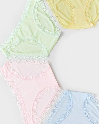 The Original Knicker Four Pack - Spring Pastels Stripe & Stare
