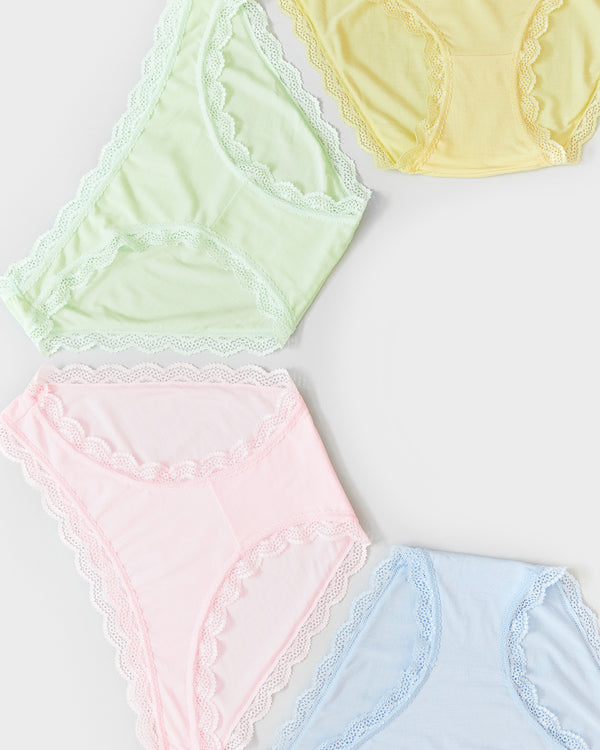 The Original Knicker Four Pack - Spring Pastels Stripe & Stare