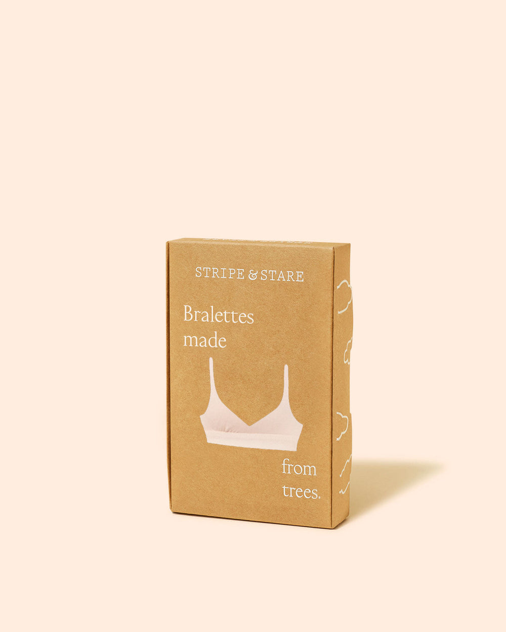 T-shirt Bra - Sand  Sustainable TENCEL™ Nude Bralette – Stripe