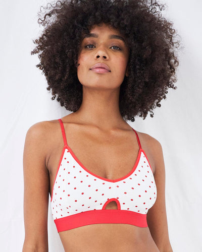 Cut Out Bralette - All About Dots Stripe & Stare