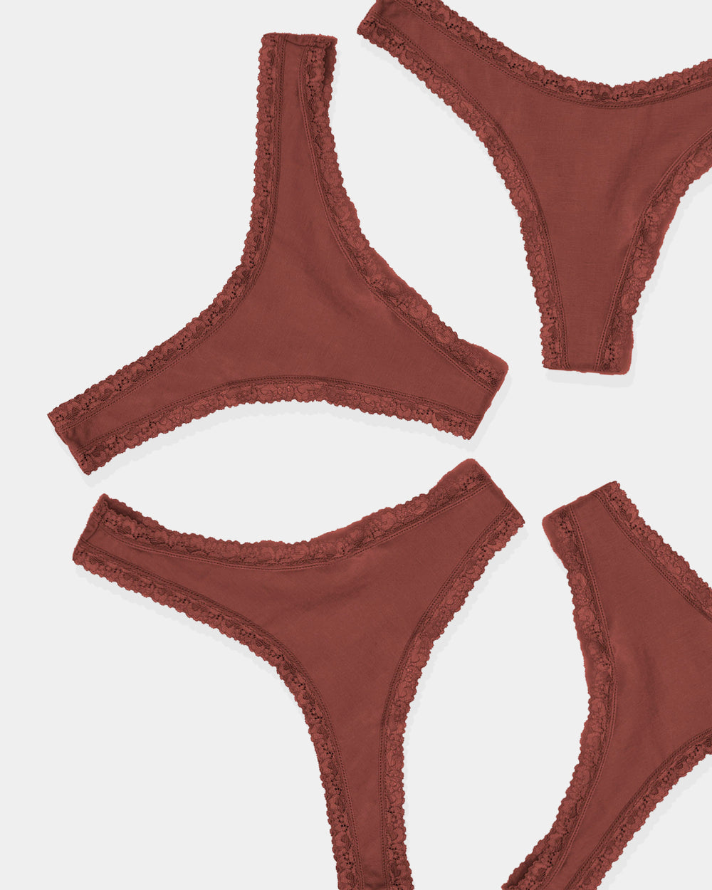 Thong Four Pack - Cocoa Stripe & Stare®