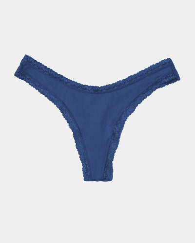 Thong - French Navy Stripe & Stare®