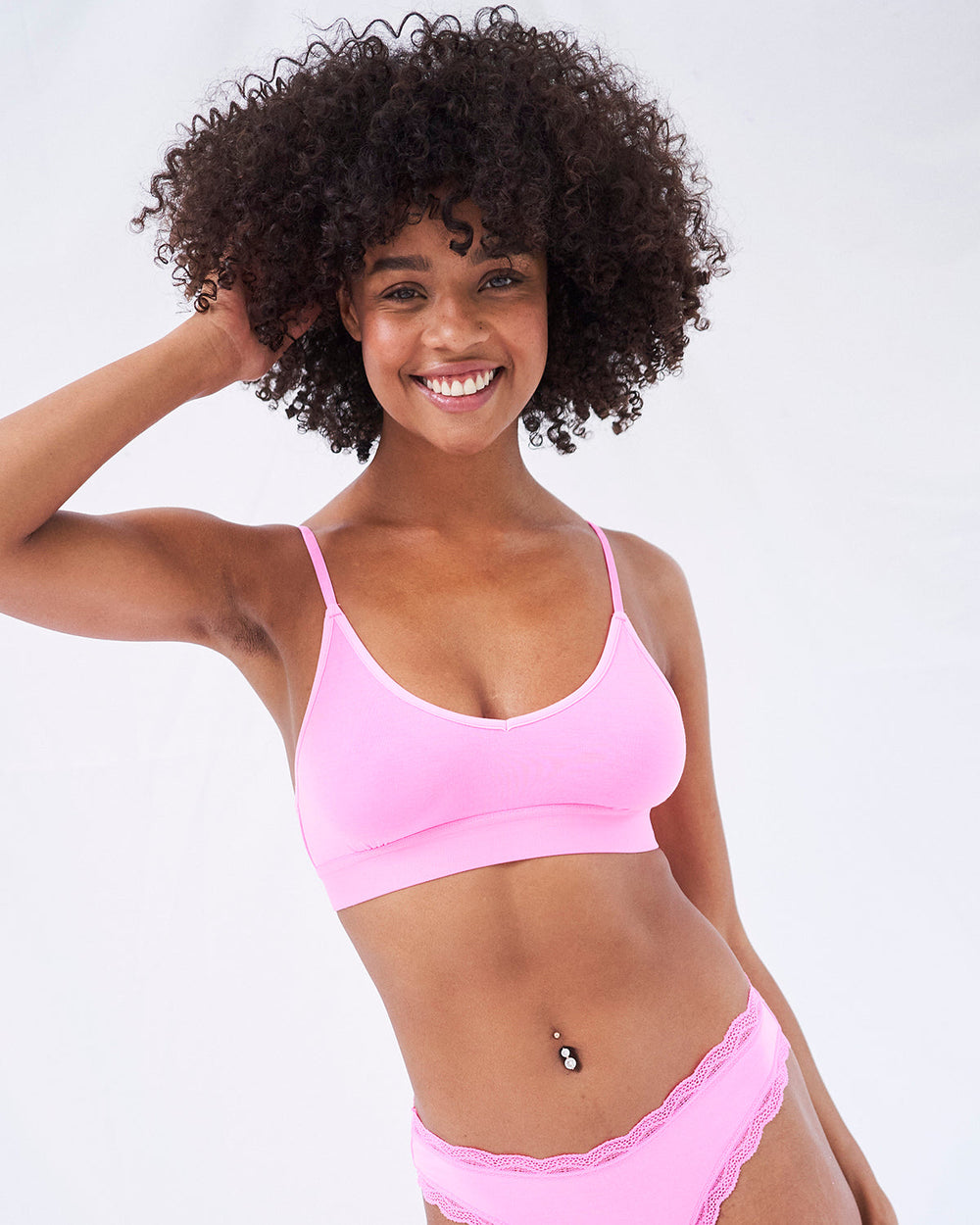 T-shirt Bra - Hot Pink  Sustainable TENCEL™ Bralette – Stripe & Stare
