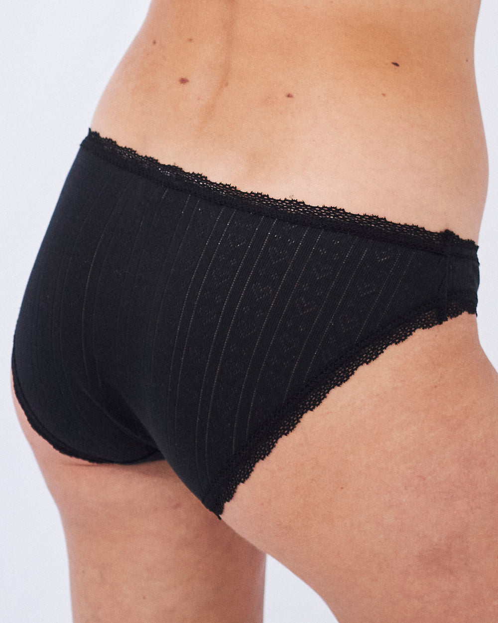 The Original Knicker Four Pack - Pointelle Knit Stripe & Stare