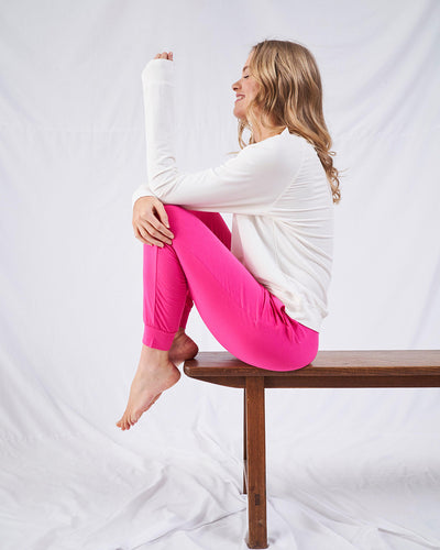 Lightweight Jogger - Raspberry Stripe & Stare